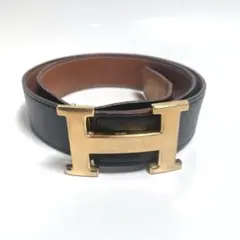 エルメス　ベルト　レザー　ブラックのサムネイル