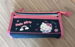 ハローキティ デニム ポーチ 筆箱 ペンケース 平成女児