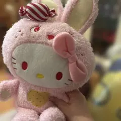 当時物 サンリオ ハローキティ ぬいぐるみ クマ ベア ピンク 35周年