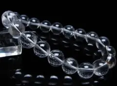 天然石最高級ヒマラヤ水晶ブレスレット9㎜玉サイズ16.5㎝