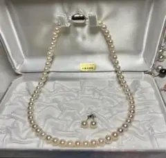 A6100 アコヤ　真珠　ネックレス セット　イヤリング　ピアス 本真珠 パール