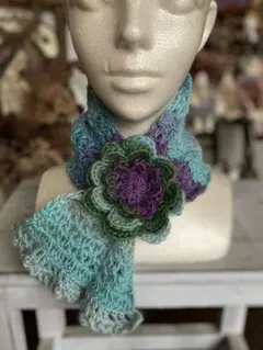 手編みマフラー ファッション小物