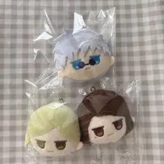 呪術廻戦　懐玉・玉折　フェイスぬいぐるみキーホルダー　五条　七海　家入　セット