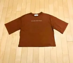 LOWRYS FARM　ブラウン　カットソー　長Tシャツ 七分袖　M