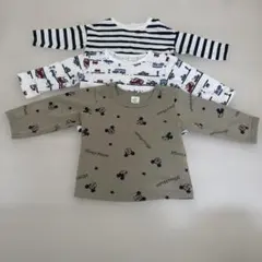 薄手 長袖Tシャツ 70-80 3点セット