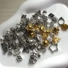 ブレスレット用金属パーツ 花座 まとめ売り