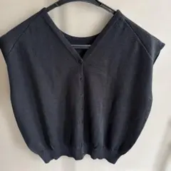 極美品】24SS✴︎BEARDSLEY 前後2wayリネンニットベスト ブラック