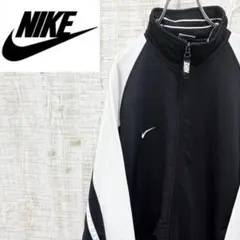 JC137《90S》ナイキ　トラックジャケット　刺繍ロゴ　銀タグ 白タグ