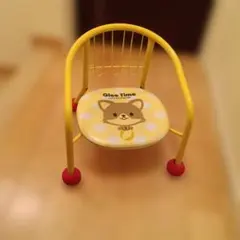イエローベビーチェア 動物デザイン