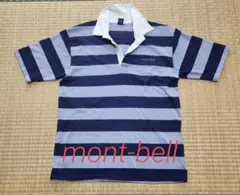 mont-bell モンベル ボーダー ラガーシャツ ポロシャツ メンズ M