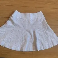 ストライプ柄 フレア ミニスカートのサムネイル