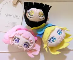 ひみつのアイプリ　ぬいぐるみ　バッジ　クリップ　ひまり　みつき　つむぎ