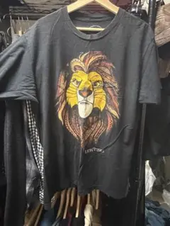 【Disney公式】ディズニー ライオンキング シンバ Tシャツ ブラック L