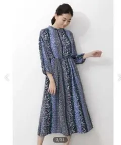 【NATURAL BEAUTY BASIC】花柄ワンピース