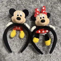 ディズニー カチューシャ ミッキー ミニー ぬいぐるみ セット