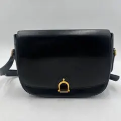 稀少✨　セリーヌ　ショルダー　黒　金具　カーフ