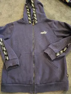 PUMA ネイビー フルジップパーカー 150