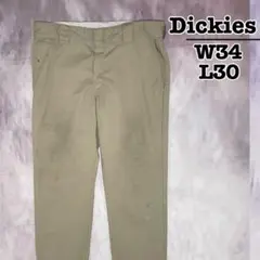 Dickies　ワークパンツ　ベージュ　デザートサンド　W34 L30　古着のサムネイル