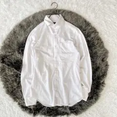 COMME CA ISM ビジネスシャツ（M）シャープモデル　白系