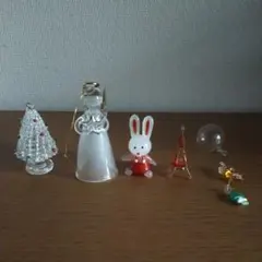 ガラス小物 飾り5点セット