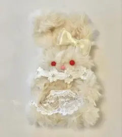 あ*ね様 モールドール　リボンレースのうさぎちゃん