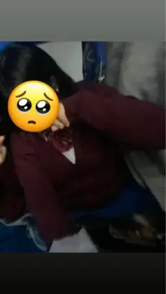 バーガンディ カーディガン リボン付き