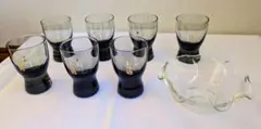 非売品　昭和レトロ土佐鶴ノベルティ　吟醸千寿　冷酒グラス7個セット　おまけ付き