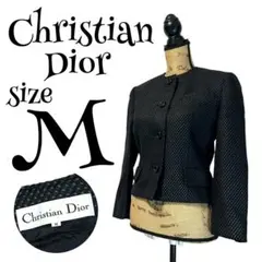 【最高級】【M】Christian Dior ノーカラージャケット レディース