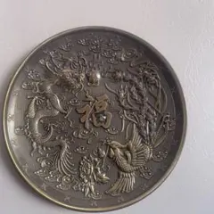 龍、鳳凰デザイン置物