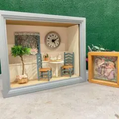 ミニスタンド　平成レトロ　カントリー小物　ドールハウス　コーナーライト