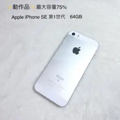 Apple iPhone SE 第1世代　64GB シルバー　最大容量75%