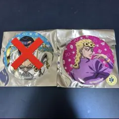 匿名発送／THE☆JOJOWORLD 75㎜グリッター缶バッジ ジョルノ1点