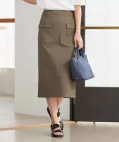 J.PRESS LADIES アクティブピケストレッチ ナロー スカートのサムネイル