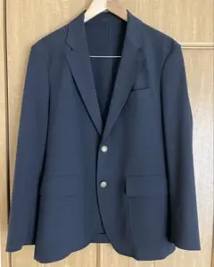 美品 UNIQLO 2WAYストレッチブレザー ネイビー M 紺ブレ 金ボタン