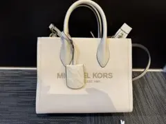 【未使用に近い】MICHAEL KORS ショルダーバッグ ホワイト