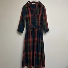 【新品】レディアゼル REDYAZEL レトロチェックワンピース 膝丈ワンピース