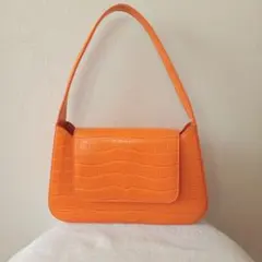 AZUL BY MOUSSY クロコ型押し ショルダーバッグ オレンジのサムネイル