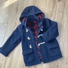 クレードスコープ　ネイビー フード付き ダッフルコート　120センチ
