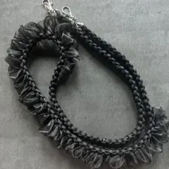 パラコード フリル スマホストラップ スマホショルダー