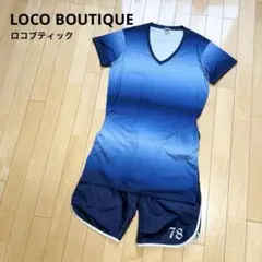 ロコブティック 水着 上下 ラッシュガード ボードショーツ 紺 大きいサイズ