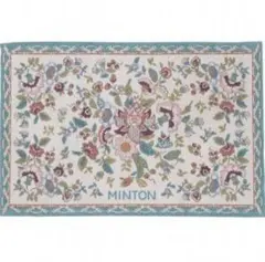 【新品未使用】玄関マット MINTON 花柄ラグ