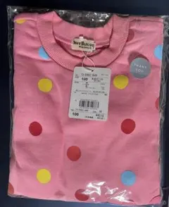 ホットビスケッツ 新品 100cm トレーナー ピンク　ミキハウス