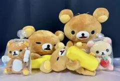 【美品】リラックマ ぬいぐるみ　５点　まとめ売り　ホットケーキ　BIG　ビッグ