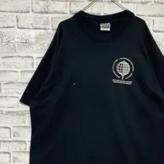 USA製90sヴィンテージTシャツ！シングルステッチ　ブラック半袖古着2XL28
