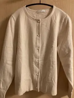 セール‼︎パールボタンカーディガン　ピンクベージュ
