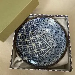 和食器 染付 皿 陶器 約17㎝　2枚のサムネイル