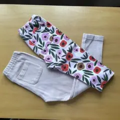 ユニクロ　リブレギンス　マリメッコ　7分丈レギンス　110㎝