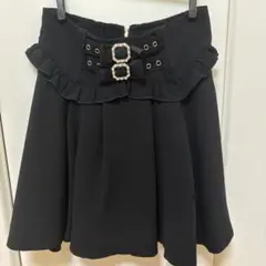 ROJITA ビジューリボン付きフリルスカート ブラックのサムネイル