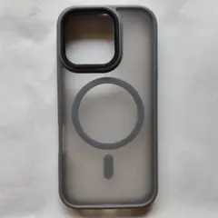 MagSafe対応 iPhone16pro用ケース グレー