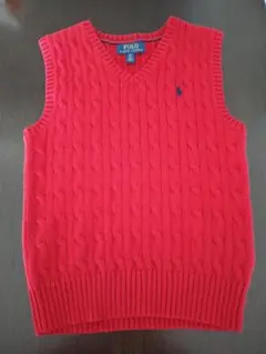 新品　未使用　Polo Ralph Lauren 赤 ベスト S/P (8)